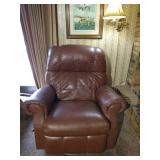 Leather Feel La-Z Boy Rocking Swivel Recliner