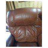 Leather Feel La-Z Boy Rocking Swivel Recliner