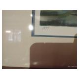 Framed, Signed, & Numbered Larry Toschik Print "Flying Geese" 1977