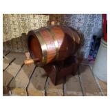 Mini Cask & Small Crock with Fire-Starting Materials