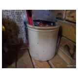 Mini Cask & Small Crock with Fire-Starting Materials