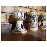 (2) Vintage German Goblets & (1) Small Stein