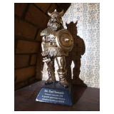 11.5" Tall Metal Viking Statue