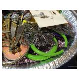 1 lb. 3 oz. Tray of Costume Jewelry Earrings