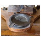 Metal Cannon on Wooden Base - 11" Wide