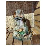 Sculpted Candle with Birds & Butterflies - Battery Operated