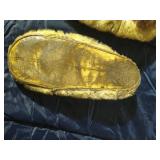 Leather and Fur Moccasins & Fur Cap