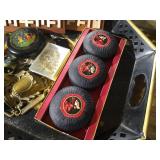 Metal Tray with Misc. Items