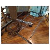 TV With Rolling Table, Shelf, Shoe Racks, & Cell Phones