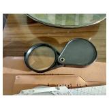 Vintage Lot - Flight Computer with Case, Golf Award, Score Keeper, & Magnifying Glass