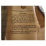 Vintage Lot - Flight Computer with Case, Golf Award, Score Keeper, & Magnifying Glass