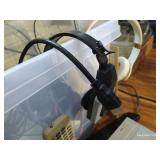 VHD/DVD Player, Wrestler Figurine, & Headphones