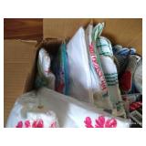Box of Giveaway Items, Socks, Shirts