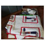 Baby "J" Quilt, Booties, Sweater, & Shoes