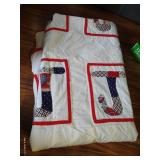 Baby "J" Quilt, Booties, Sweater, & Shoes