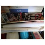 Crafting Lot - Embroidery Hoops, Sewing Supplies, Etc.