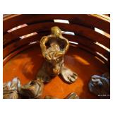 Basket of Clay Sculptures