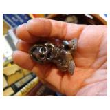 Basket of Clay Sculptures