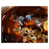 Basket of Clay Sculptures