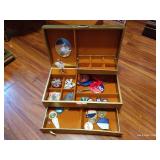 Musical Jewelry Box with Contents