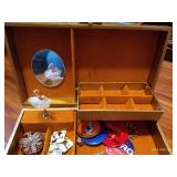 Musical Jewelry Box with Contents