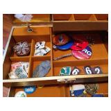 Musical Jewelry Box with Contents