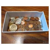Tray of Coins - Some Foreign