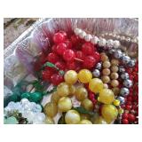 Very Large Lot of Beaded Necklaces & Bracelets