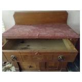 Antique Wooden Wash Stand & Dresser Scarf