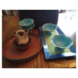 Chip & Dip Tray and Serving Pieces