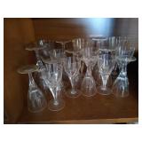 (2) Shelves of Glassware