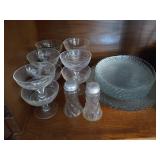 (2) Shelves of Glassware