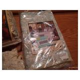 Sage Green Full-Size Bedspread, (2) Pillow Shams, & Valance