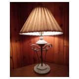 Corner TV Shelf & Lamp