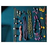 Colorful Jewelry Lot - Matching Necklace & Earring Sets
