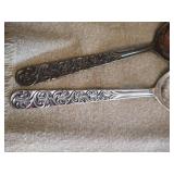 Norwegian Pewter Coasters, Cheese Slicer, & Serving Spoon/Fork Set