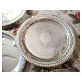 Metal Serving Trays - Some Silverplate