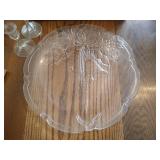 Glass Platters, Candleholders, & Candles