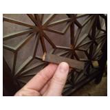 Vintage Mid-Century Asian 6-Paneled Wooden Room Divider