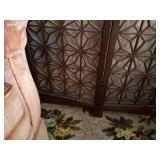 Vintage Mid-Century Asian 6-Paneled Wooden Room Divider