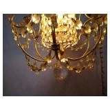 Vintage Mid-Century Chain Light Chandelier