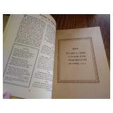 Very Pretty Leaves of Gold Book, Heavy Mirror, & Wooden Frame