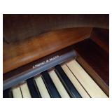 Baldwin Aerosonic Piano with Antique Wooden Chair & Metronome