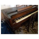 Baldwin Aerosonic Piano with Antique Wooden Chair & Metronome