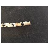 Sterling Silver Bracelet & (2) Unmarked Rings