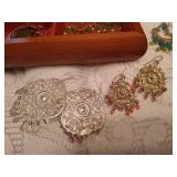 Small Jewelry Box Full of Earrings