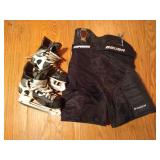Size Small Bauer Hockey Pants & Size 9 CCM Ultra Tacks Hockey Skates
