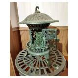 Matching Metal Lantern & Table/Plant Stand