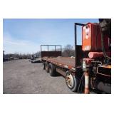 1995 Ford L9000 Flatbed With Mounted Fassi F330 Knuckle Boom Crane