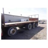 1995 Ford L9000 Flatbed With Mounted Fassi F330 Knuckle Boom Crane